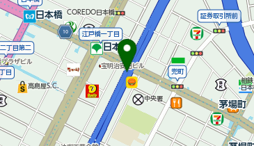 ローソン 日本橋かぶと町店の地図画像