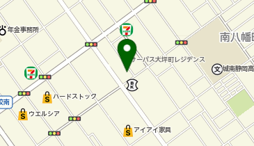 ファミリーマート 静岡大坪南店の地図画像