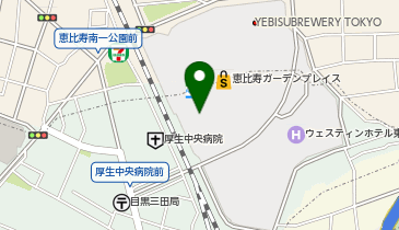 ファミリーマート 恵比寿ガーデンプレイス店の地図画像