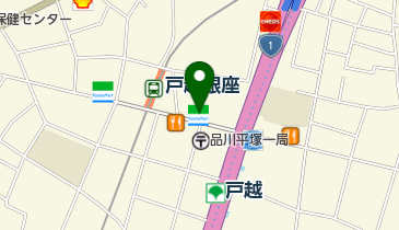 ファミリーマート 戸越銀座店の地図画像