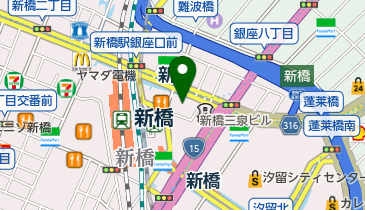 ファミリーマート 新橋二丁目店の地図画像