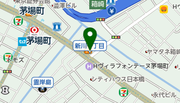 ファミリーマート 茅場町駅東店の地図画像