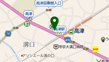 ファミリーマート 山中屋高津駅前店の地図画像
