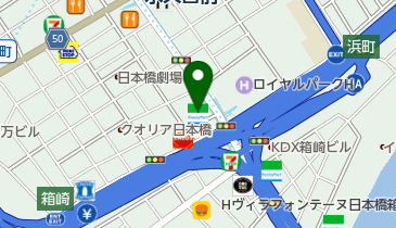 ファミリーマート 日本橋かきがら町店の地図画像