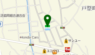 ファミリーマート 宇都宮戸祭店の地図画像
