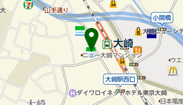 ファミリーマート 大崎駅西口店の地図画像