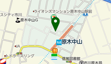 ファミリーマート 原木中山駅北店の地図画像