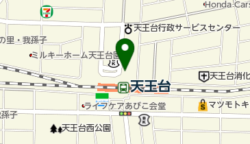 ファミリーマート 天王台駅柴崎台店の地図画像