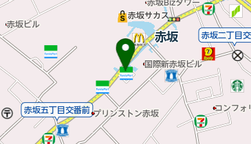 ファミリーマート 赤坂六丁目店の地図画像