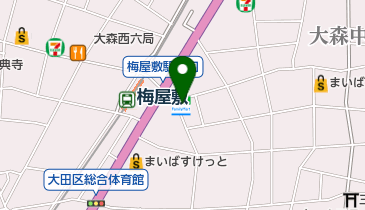 ファミリーマート 大田梅屋敷店の地図画像