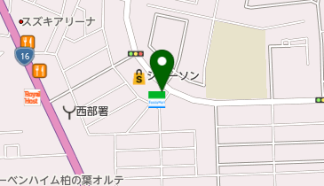 ファミリーマート 柏松葉町七丁目店の地図画像