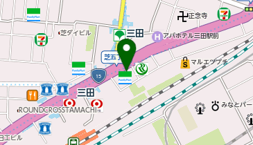 ファミリーマート 田町駅北店の地図画像
