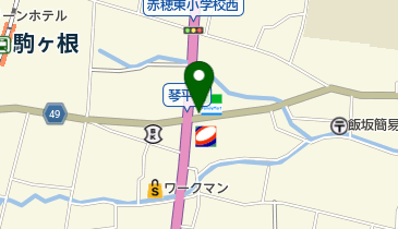 ファミリーマート JAこまがね店の地図画像