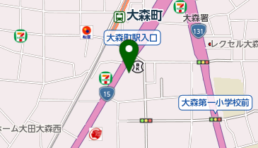 ファミリーマート 大田大森中一丁目店の地図画像