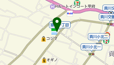 ファミリーマート 甲府富竹店の地図画像