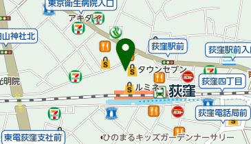 ファミリーマート 荻窪駅北店の地図画像