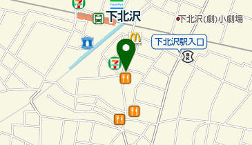 ファミリーマート 下北沢駅南店の地図画像