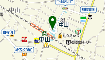 ファミリーマート 地下鉄中山駅店の地図画像
