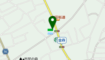 ファミリーマート 金森町田街道店の地図画像
