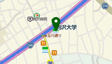 ファミリーマート 駒沢大学駅前店の地図画像