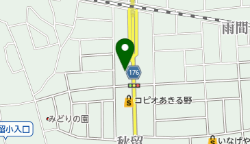 ファミリーマート あきる野秋留店の地図画像