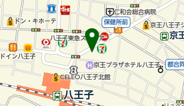 ファミリーマート 八王子アイロード店の地図画像