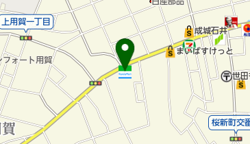 ファミリーマート 桜新町一丁目店の地図画像