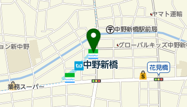 ファミリーマート 薬ヒグチ中野新橋駅前店の地図画像