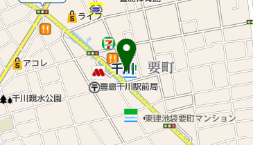 ファミリーマート 千川駅北店の地図画像