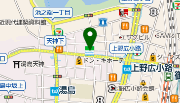 ファミリーマート 文京湯島春日通り店の地図画像