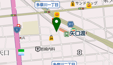 ファミリーマート 大田矢口渡駅前店の地図画像