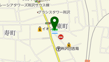 ファミリーマート 所沢東町店の地図画像