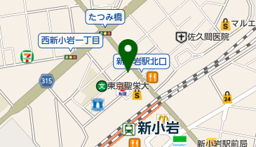 ファミリーマート 西新小岩一丁目店の地図画像