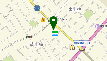 ファミリーマート 東金南上宿店の地図画像