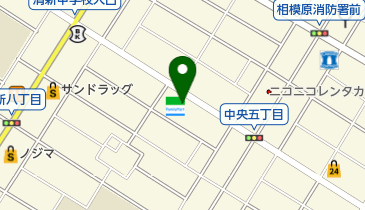 ファミリーマート 相模原中央五丁目店の地図画像