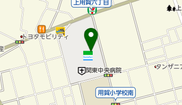 ファミリーマート 関東中央病院店の地図画像