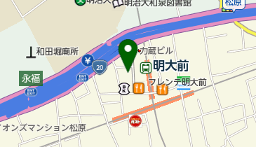 ファミリーマート 明大前北店の地図画像