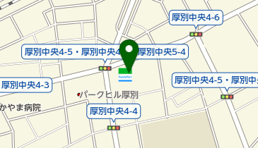 ファミリーマート 札幌厚別中央4条店の地図画像