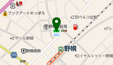 ファミリーマート 野幌駅前店の地図画像