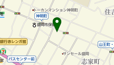 ファミリーマート 盛岡神明町店の地図画像