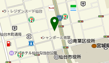 ファミリーマート 仙台二日町店の地図画像