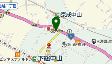 ファミリーマート 下総中山駅北口店の地図画像