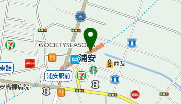 ファミリーマート 浦安駅東口店の地図画像