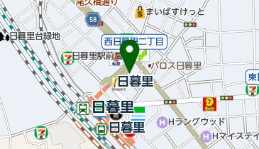ファミリーマート 日暮里店の地図画像