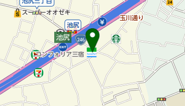 ファミリーマート 池尻二丁目店の地図画像