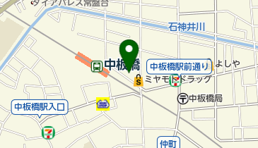 ファミリーマート 中板橋駅前店の地図画像