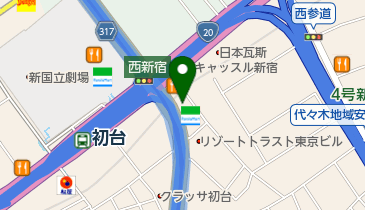 ファミリーマート 初台交差点前店の地図画像