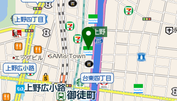 ファミリーマート 上野六丁目南店の地図画像