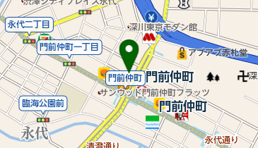 ファミリーマート 江東門前仲町店の地図画像