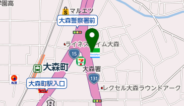 ファミリーマート 大森東産業道路店の地図画像